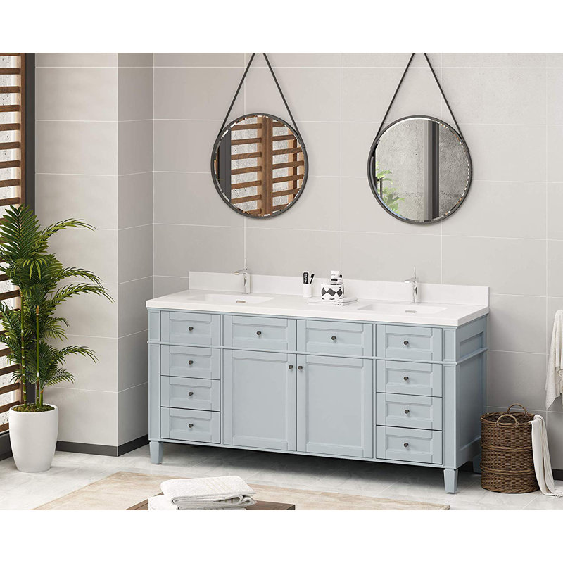 74'' Double Bathroom Vanity Top with Sink