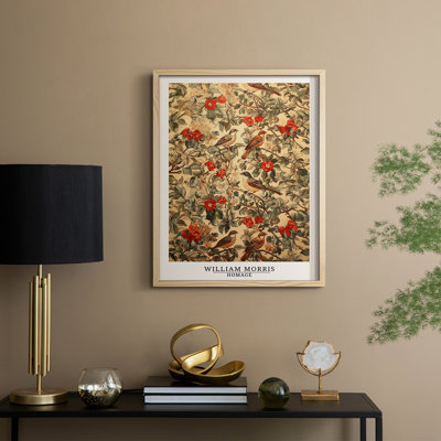 WM MORRIS Series CCXCII Framed Print - Solid Wood