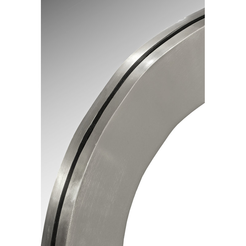Miroir d'appoint Oblique, 48 po x 28 po, Argent