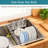 Expandable Sink Dish Drying Rack With Utensil Holder - 304 Stainless Steel Rustproof Dish Drainer Organizer For Kitchen Counter Space Saving