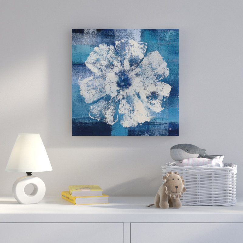 «Ocean Bloom I», art encadré, H 18 po x l 18 po x p 1 po, Toile tendue