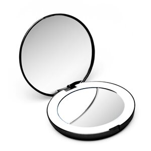 Fancii Modern Lighted Magnifying Compact Mirror & Reviews | Wayfair