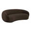Canapé en velours brun chocolat Tend Furniture Kendall-99126341