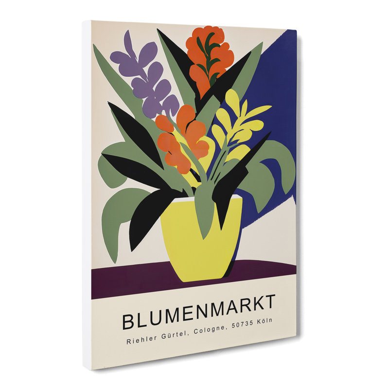 XMKTMKT-166 Cologne Flower Market Exhibition No.7 - Wrapped Canvas