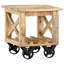 Kristina Wheel End Table