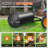 Tow-Behind Lawn Roller LLDPE, Steel, Black