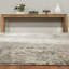 Tedford Abstract Area Rug in Ivory/Blue-1336768854