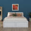 Structure de lit plateforme en bois grand format avec six tiroirs-6004116
