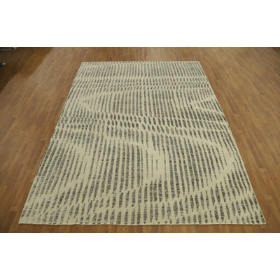 Modern Abstract Indian Area Rug 8x11