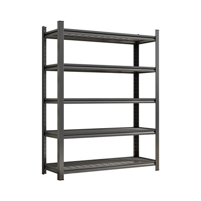 Heavy Duty Height-Adjustable Metal Storage Rack Vertical Organizer