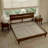 Acacia Aurora Premium Solid Wood Platform Bed Frame and High Headboard, Queen Bed Frame with Headboard Included, Mid Century Modern Bed Frame-82628788-82628789