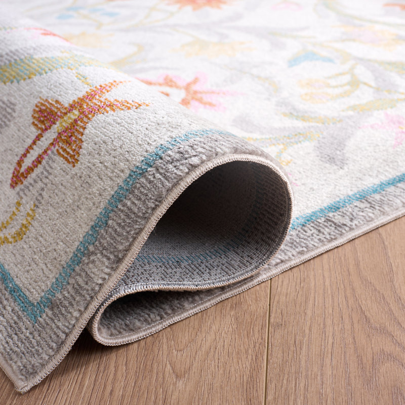 Aria Performance Floral Indoor Rug, 5'-1" X 7'-3" Rectangle