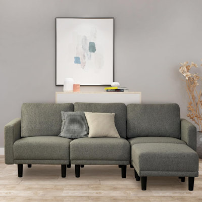 Canapé modulaire à accoudoirs carrés 80,6 po Tamerah