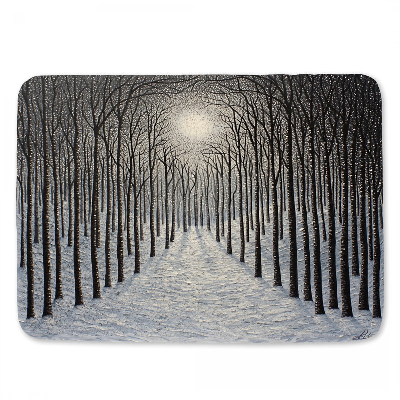 Tapis de bain Winter Forest, L 24 po x l 17 po