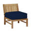Teak Solid Wood Outdoor Armless Lounge Chair-588956436-589021040