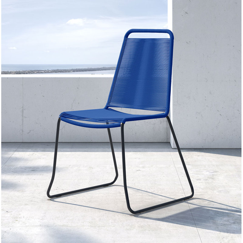 Barclay Stacking Patio Dining Chair, Blue