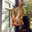 Chat en feuilles d'automne-112700529
