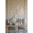 12.5X3x12.5" Gold Ceramic Accent Vase With Vertical Ribbed Texture