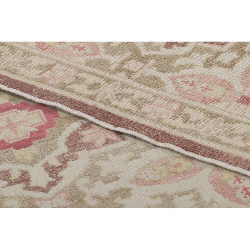 Vintage Bessarabian Kilim Rug In Beige With Floral Patterns - Rug & Kilim