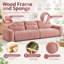 Canapé surdimensionné en chenille de 122 pouces, canapé extra-long à assise profonde avec coussins amovibles garnis de duvet, structure en bois massif, capacité de 1000 livres pour le salon-1378618488