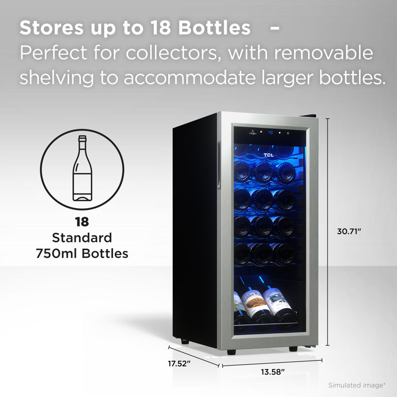 1.8 Cu. Ft. Wine Cooler with Digital Controls