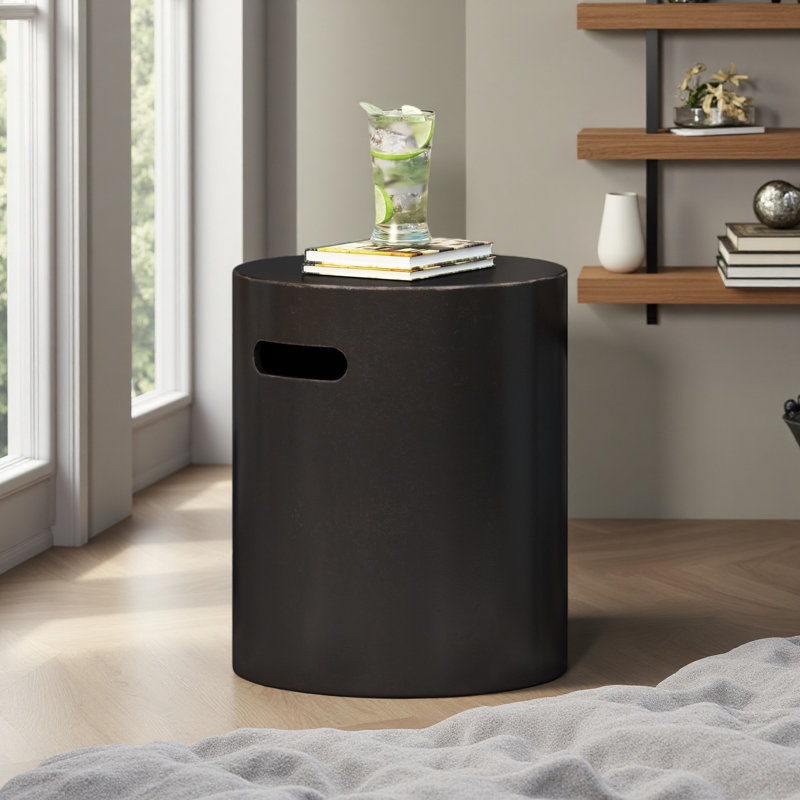 Outdoor Lightweight Concrete Side Table