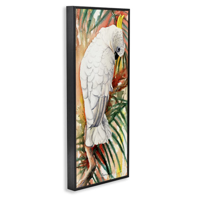 Cockatoo Among Leaves Framed Giclee Art by Christine Reichow