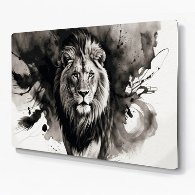 Art mural en métal «Big Cats Asiatic Lion»