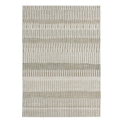 Tapis ivoire / vert Serenita Borgia SRE09 (8 pi 6 po x 11 pi 6 po)