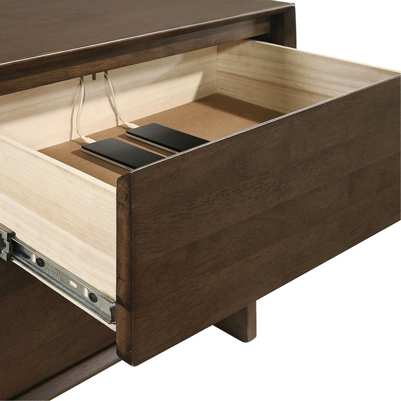 Hemlock 2-Drawer Nightstand Bedside Table