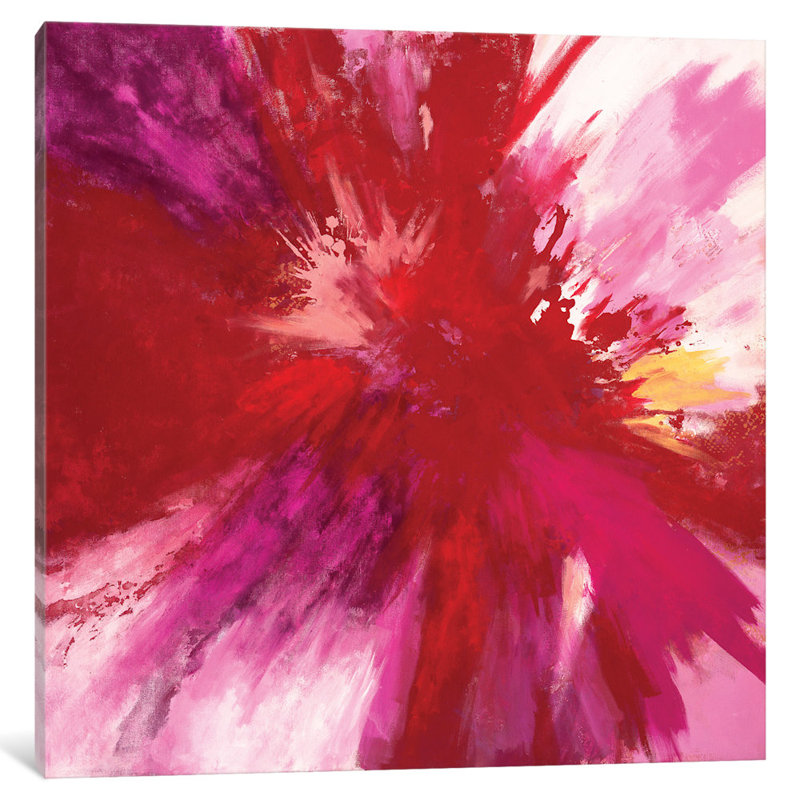 « passion smash », reproduction d’art sur toile, H 24 po x l 24 po x P 1 po, Papier d'art encadré noir, Blanc