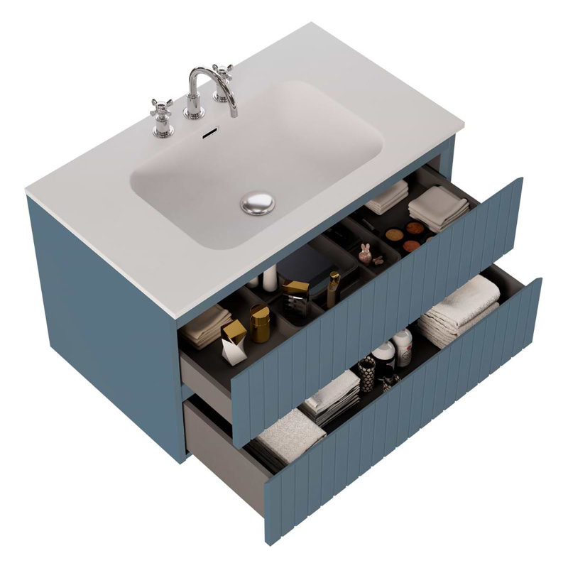 Prima 24.25'' W Single Vanity, Denim Blue, 36"