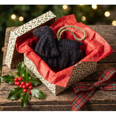 Arcadia Home Cocker Spaniel Hand-Knit Ornament