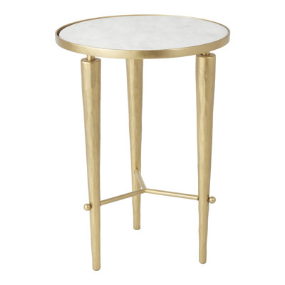 Jasper Accent Table-Brass