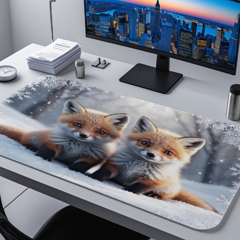 Polyester Desk Pad, 14.4x12.1