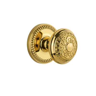 Grandeur Newport Rosette Privacy with Windsor Door Knob