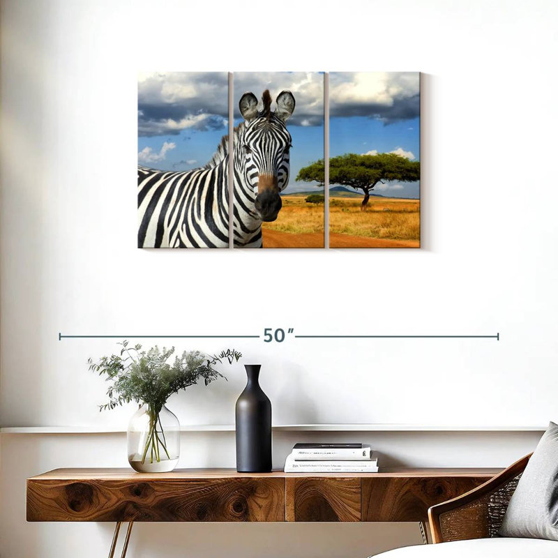 Zèbre safari africain Brampt, H 20 po x l 33 po