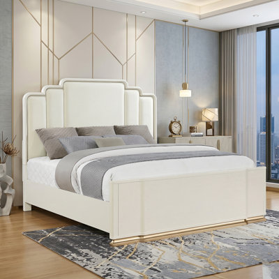Arena King Bed In Beige