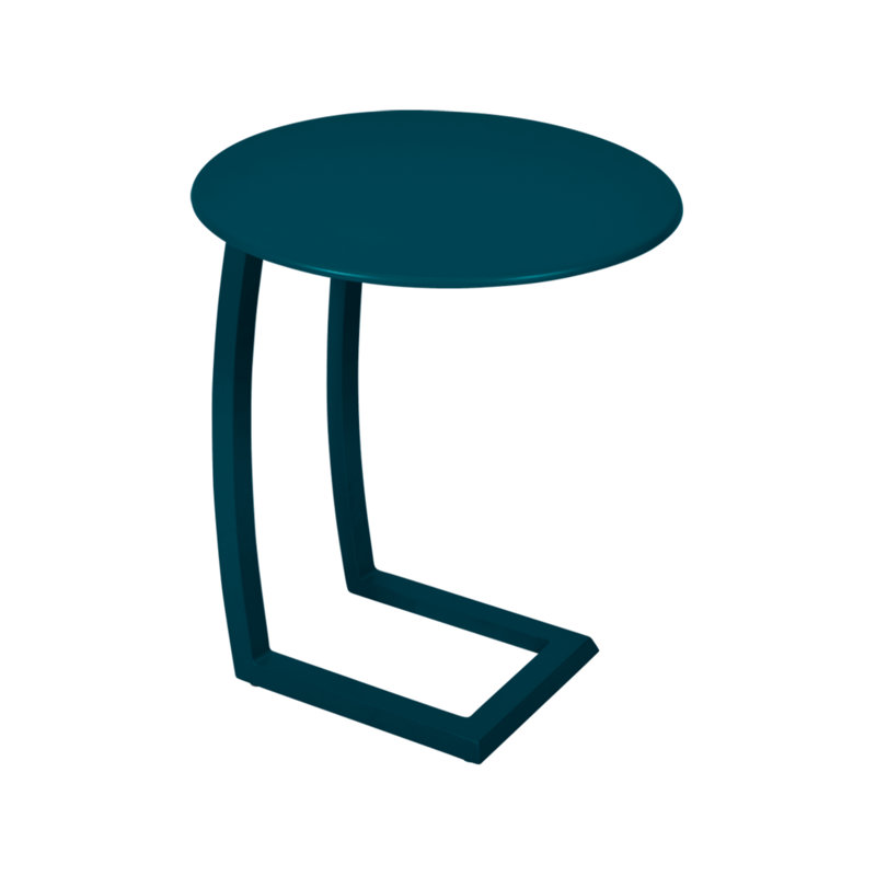 Alize Outdoor Round Side Table, Acapulco Blue