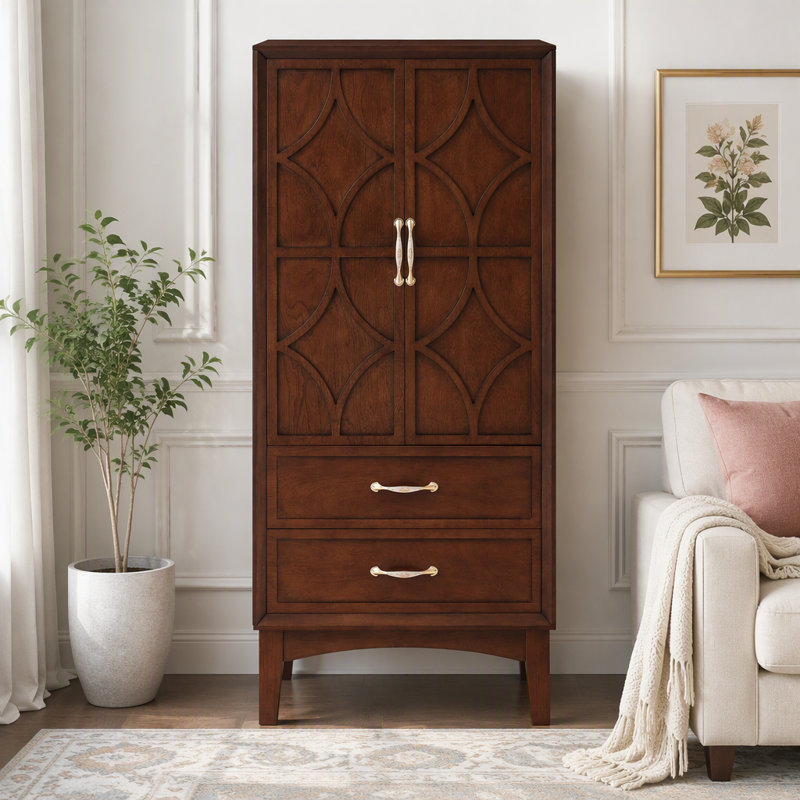 Armoire de rangement, buffet moderne Mid-Century, armoire de rangement rétro avec portes et tiroirs pour le hall d'entrée, le salon, la cuisine et le garage