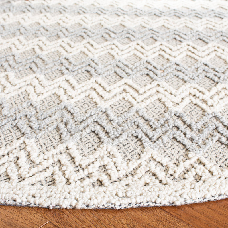 Hamlin Trace Hand Tufted Wool Chevron Rug, Rectangle 8' x 10'