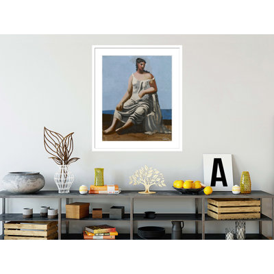 «Woman by the Sea» par Pablo Picasso, impression giclée sur cadre