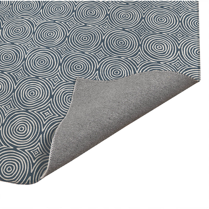 Paillasson Rolling Circles, Ivoire ivoire, L 60 po x L 84 po