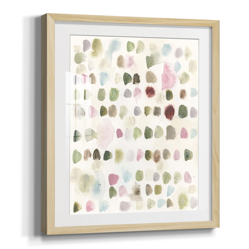 Blotline I, Papier avec cadre naturel, Blanc