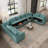Cissiee Upholstered U-Shaped Sectional Right Hand Facing-856269382