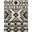 Tapis noir / blanc en laine tissé à plat à la main Treadaway-852822905