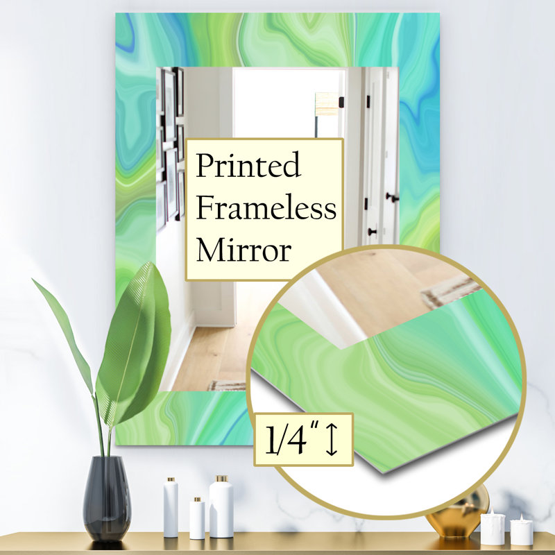 Miroir mural en marbre geode 7, H 24 po x l 32 po