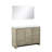Lafarre Lafarre 48 in W x 20 in D Rustic Acacia Double Bath Vanity, White Quartz Top and 43 in Mirror-113107951-113107949