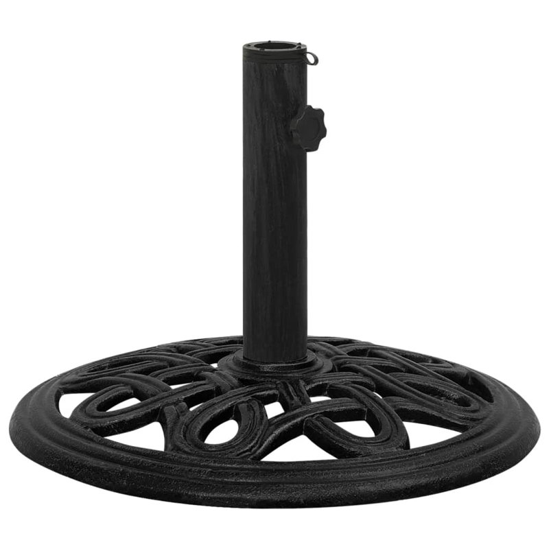 Clermt Cast Iron Free Standing Umbrella Base, black