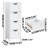 White Narrow Bathroom Floor Cabinet With 4 Drawers, Freestanding Wooden Storage Organizer With Vertical Space-Saving Design For Bathroom, Hallway And Living Room